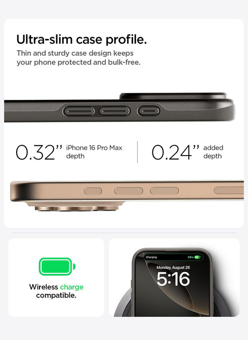 Spigen iPhone 16 PRO Case Thin Fit MagFit